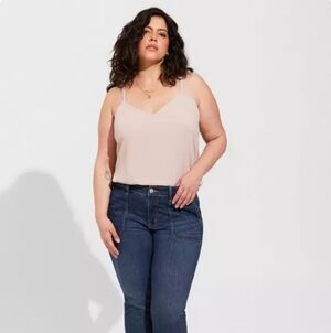 Torrid 2x Light Pink Sophie Chiffon Swing Cami